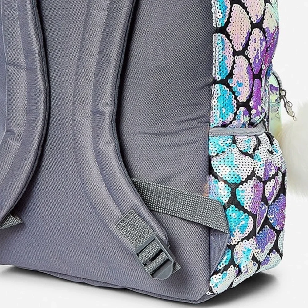 Justice Flip Sequins Mermaid Backpack initial H